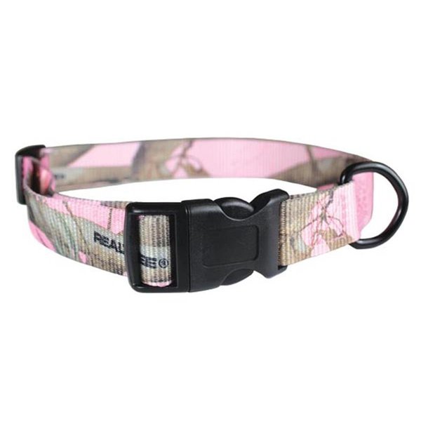 Tandy Leather Factory Leather Brothers 1 in. Kwkklp Adjustable 18-26 in. Pink Camo Collar LE601488